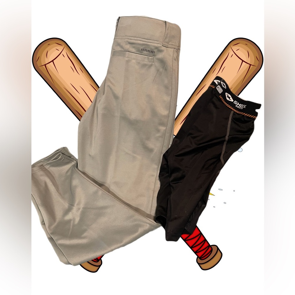 NEW Men’s baseball pants and new shorts (cup holder/support)